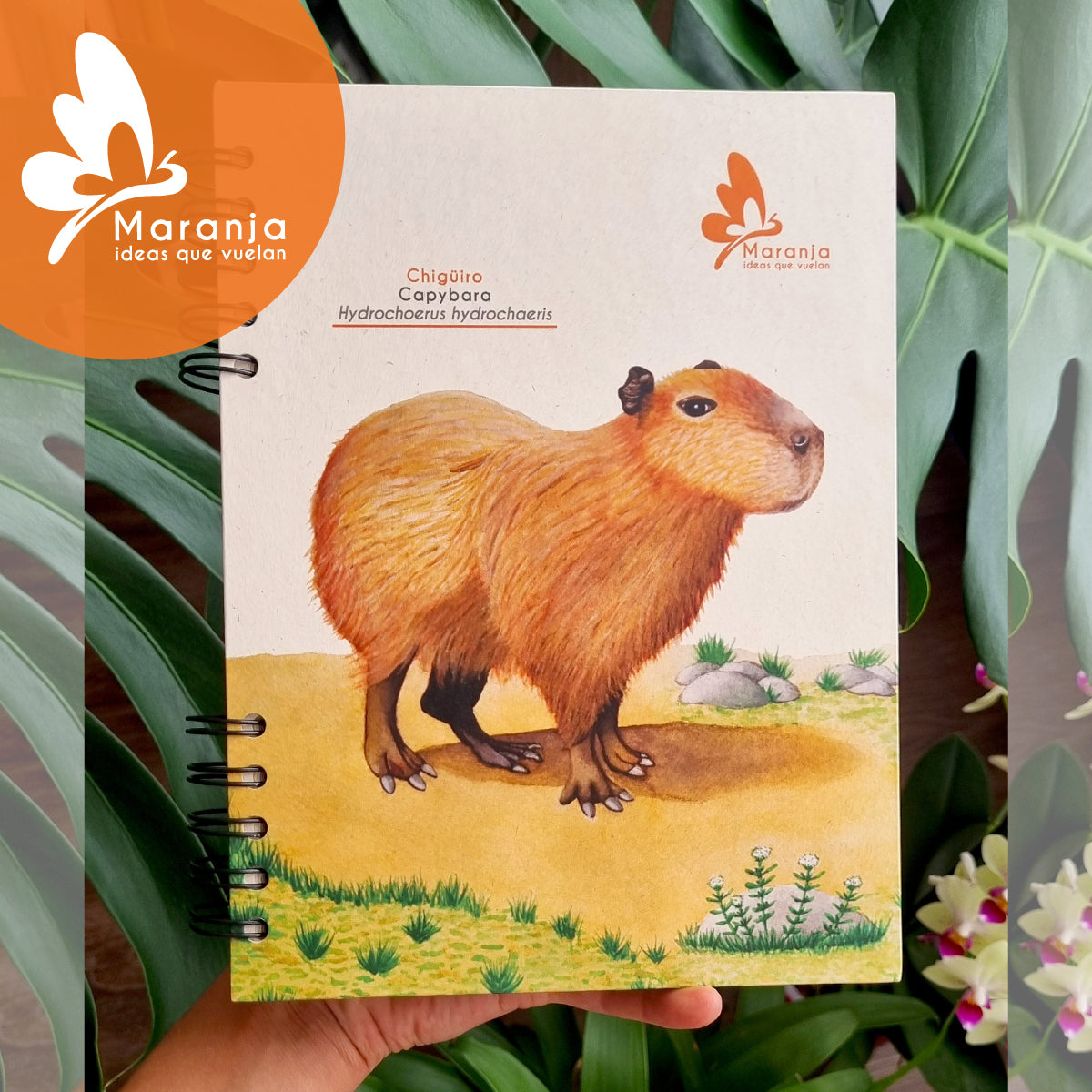 Agenda grande Chigüiro / Capybara + Papel plantable