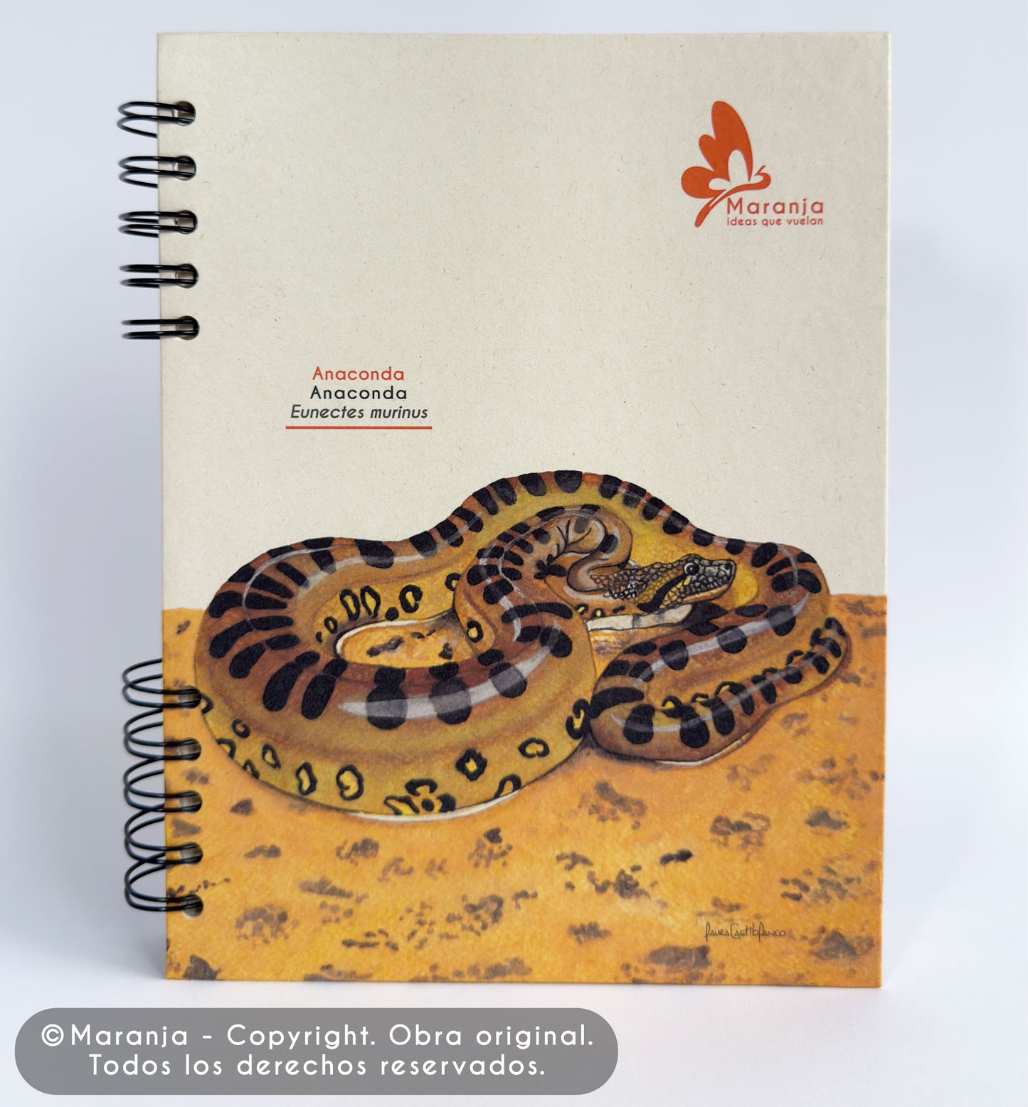 Agenda grande Anaconda + Papel plantable