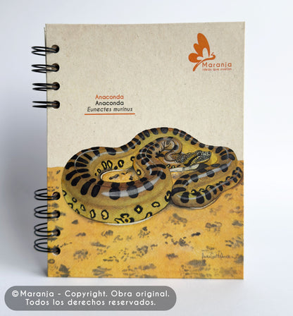 Agenda pequeña de Anaconda + Papel plantable