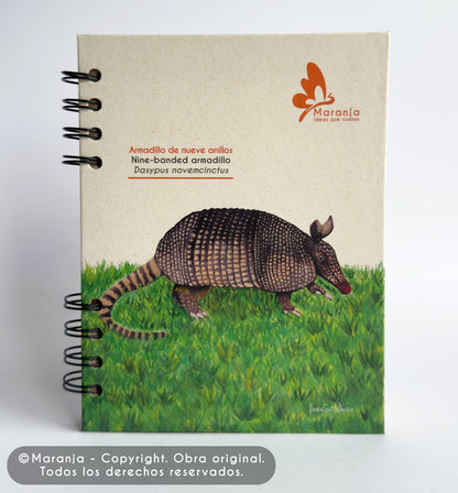 Agenda pequeña de Armadillo + Papel plantable