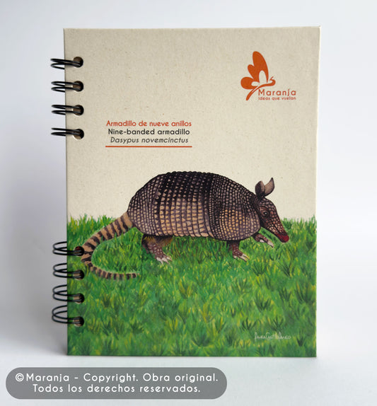 Agenda pequeña de Armadillo + Papel plantable