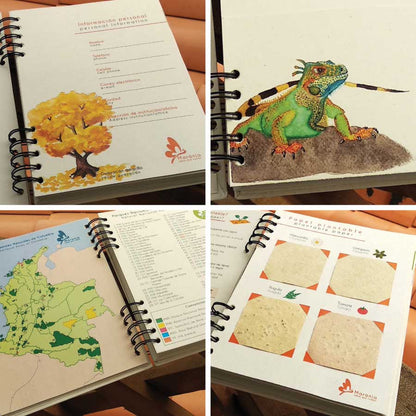 Agenda grande Mapache + Papel plantable