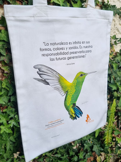 Bolsa / Totebag Colibrí  + Papel plantable