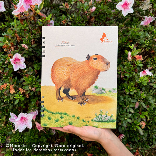 Cuaderno grande de Chigüiro + Papel plantable