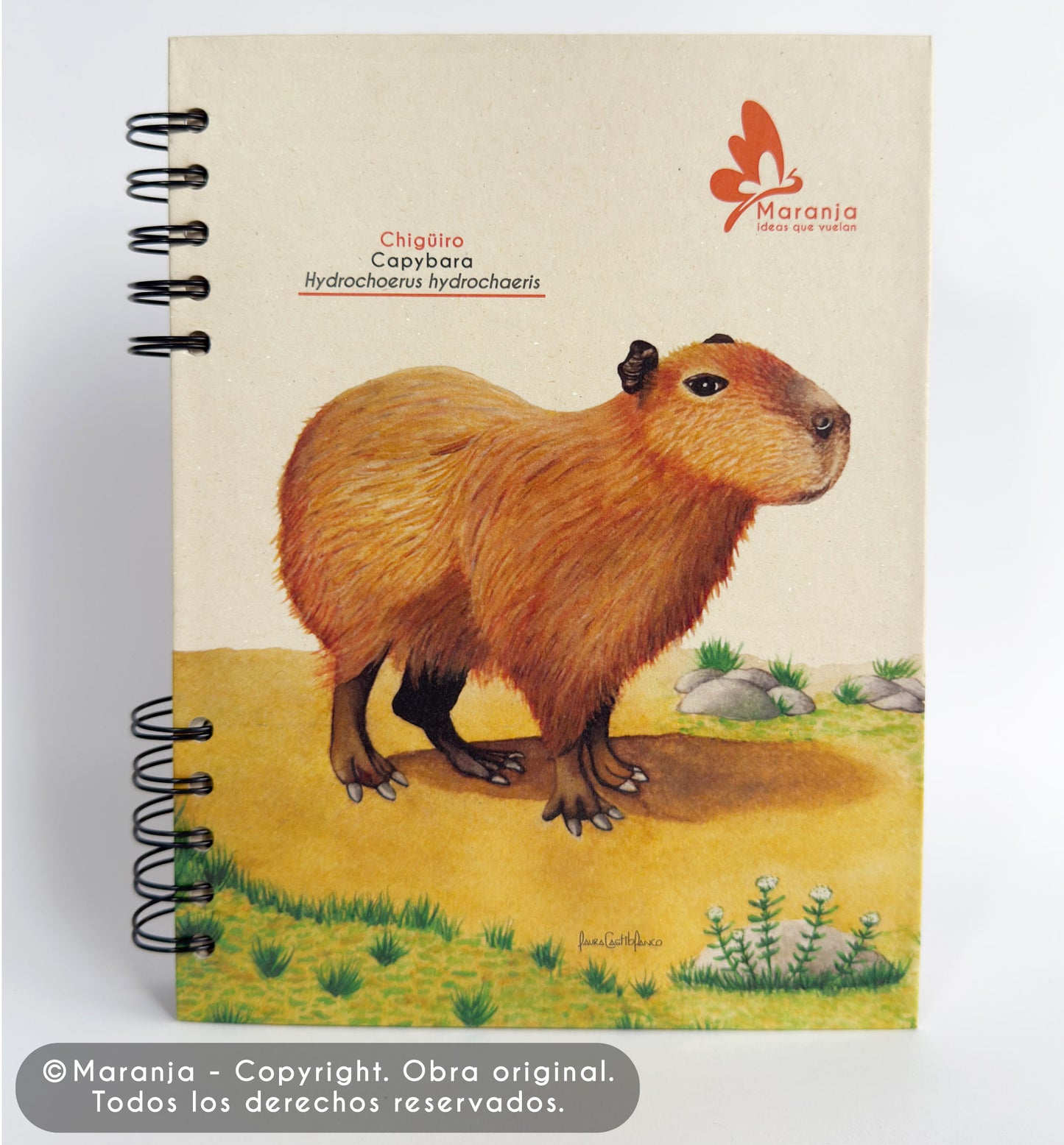 Agenda grande Chigüiro / Capybara + Papel plantable