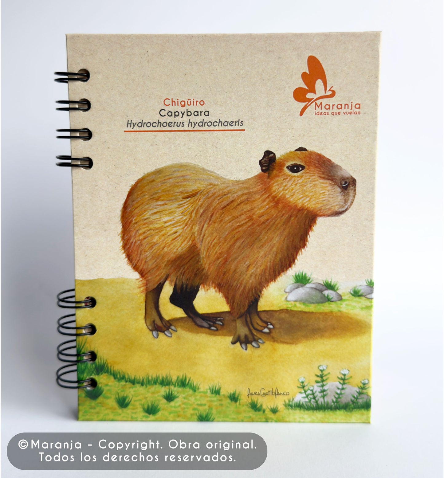 Agenda pequeña de Chigüiro / Capybara + Papel plantable