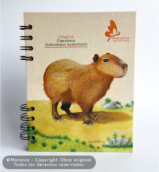 Agenda pequeña de Chigüiro / Capybara + Papel plantable