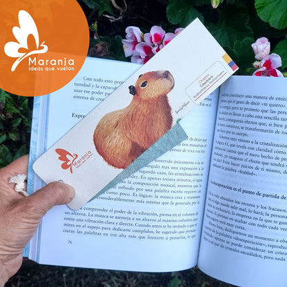 Separador de libros / Marcapáginas de Chigüiro - Capybara