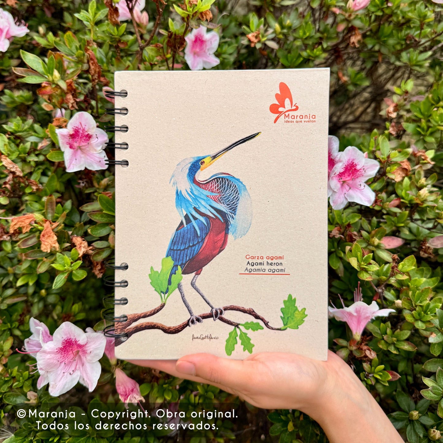 Cuaderno pequeño de Garza + Papel plantable