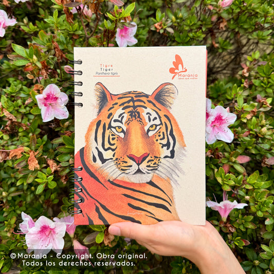 Cuaderno pequeño de Tigre + Papel plantable