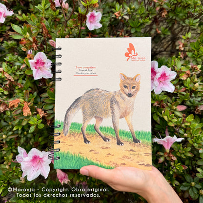 Cuaderno pequeño de Zorro + Papel plantable