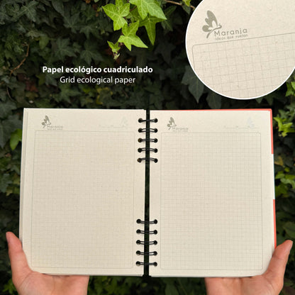 Cuaderno pequeño de Mapache + Papel plantable