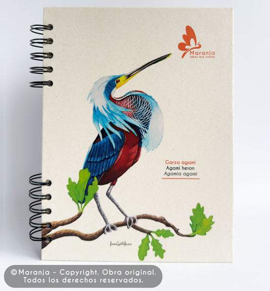 Agenda grande Garza + Papel plantable