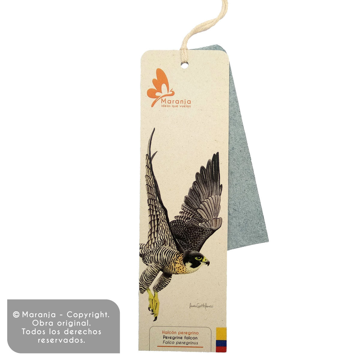 Separador de libros / Marcapáginas de Halcón peregrino