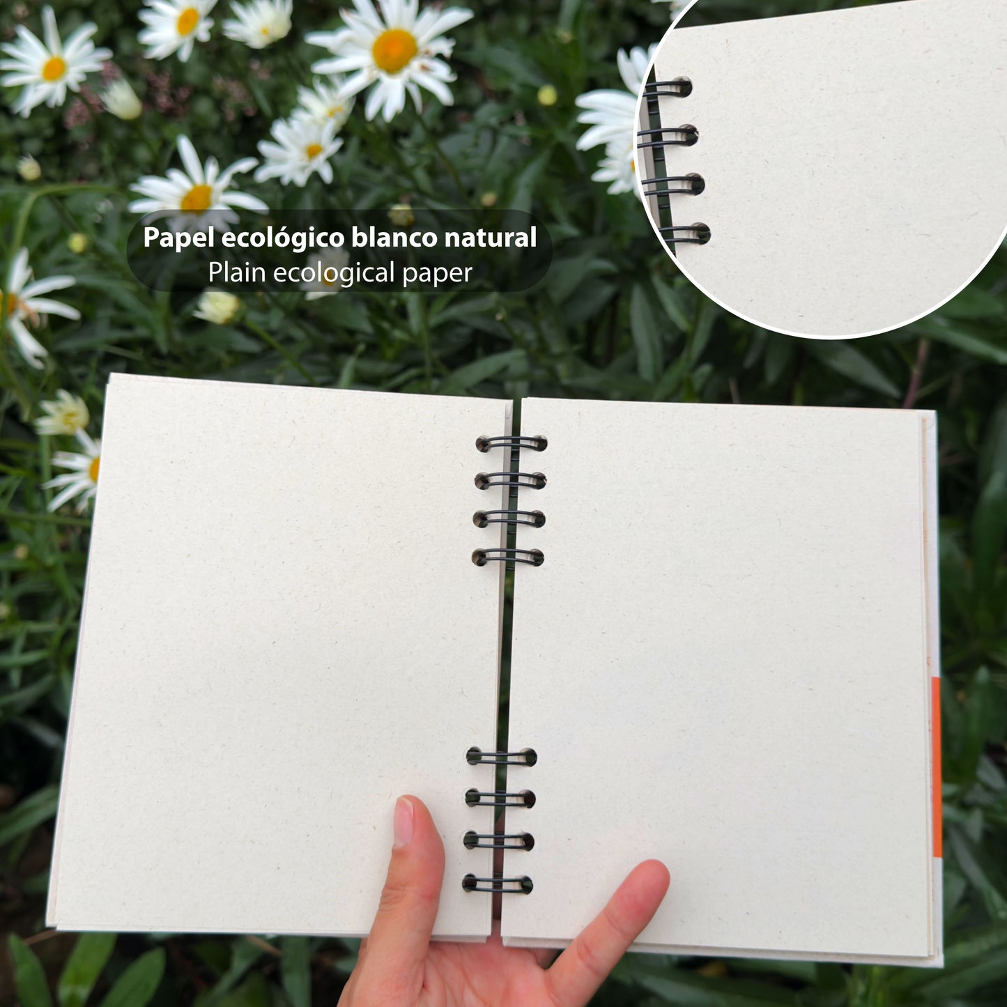 Agenda pequeña de Garza + Papel plantable