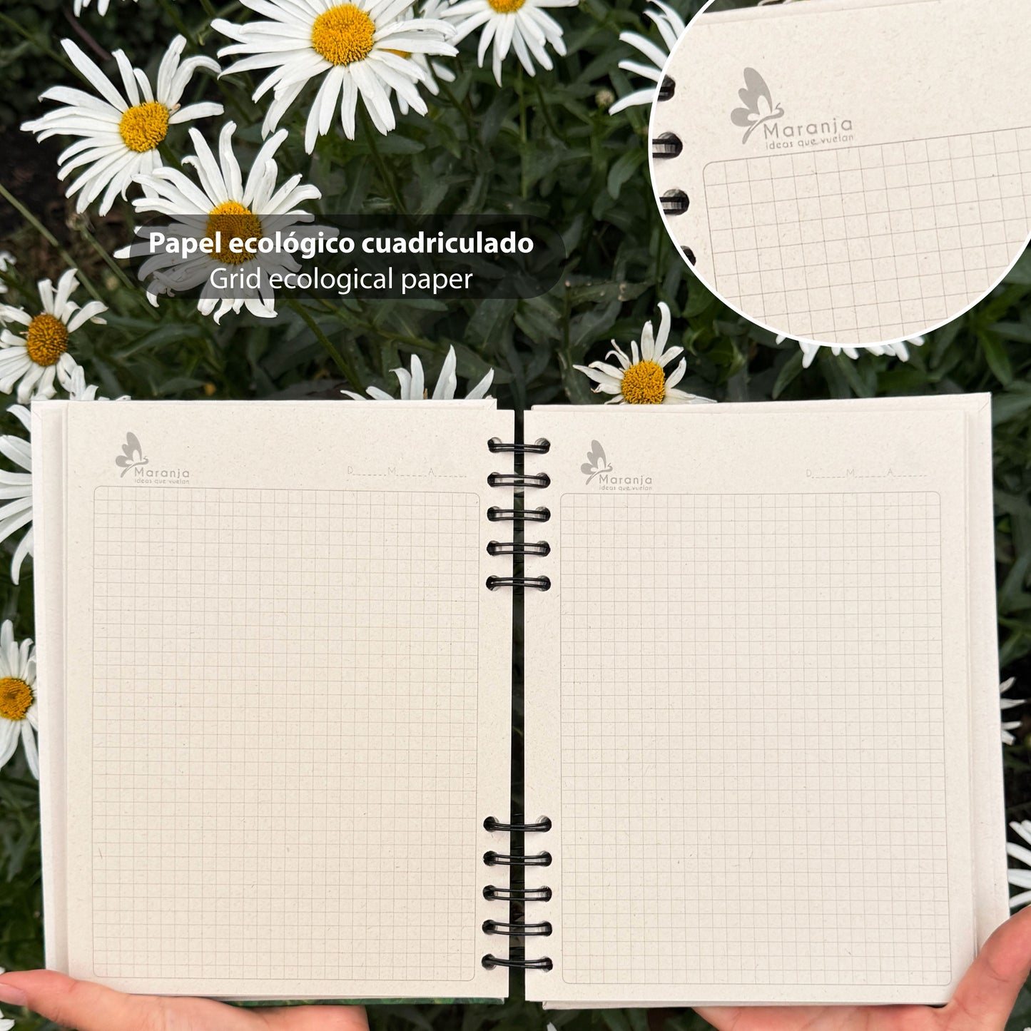 Agenda grande Mapache + Papel plantable