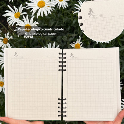 Agenda grande Mapache + Papel plantable
