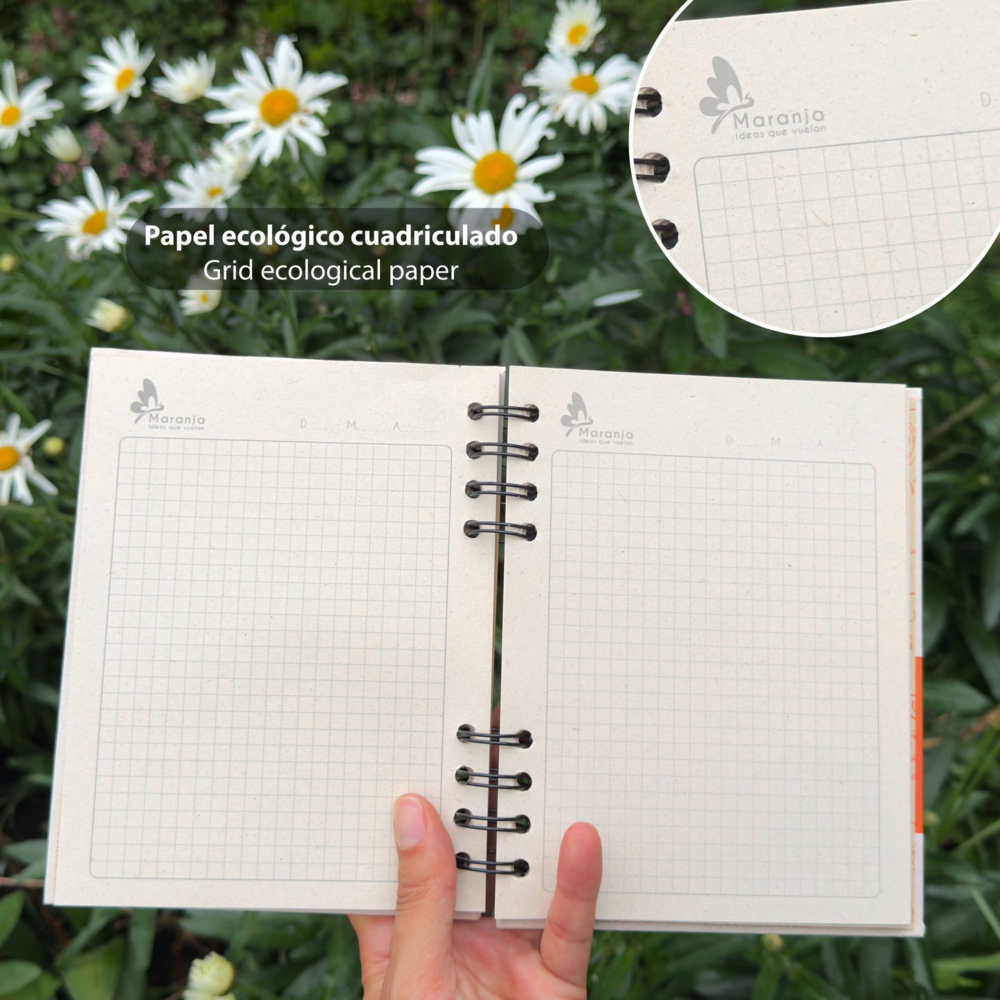 Agenda pequeña de Garza + Papel plantable