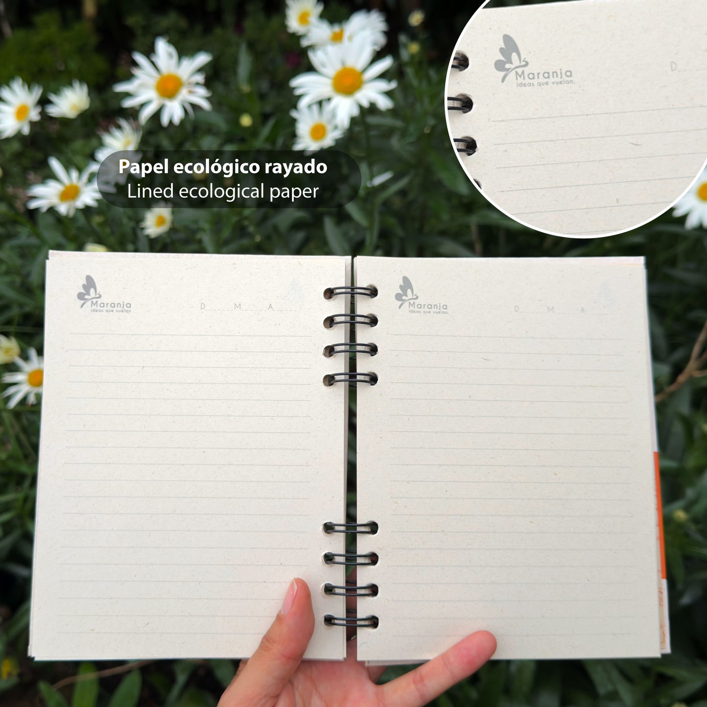 Agenda pequeña de Garza + Papel plantable