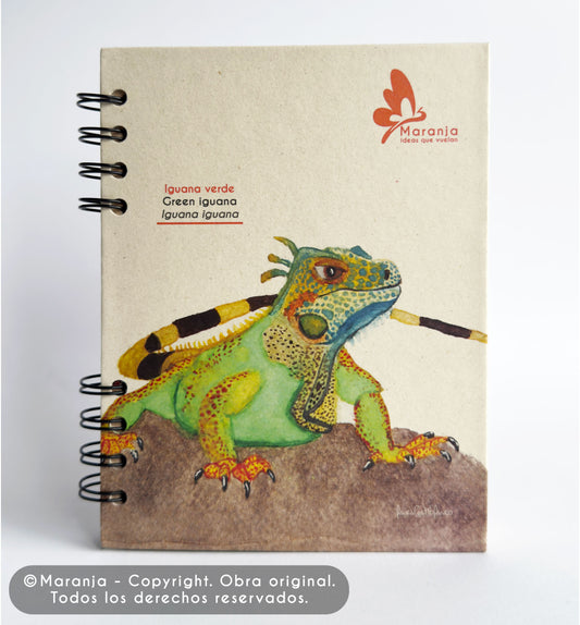 Agenda pequeña de Iguana + Papel plantable