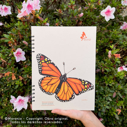 Cuaderno grande de Mariposa + Papel plantable