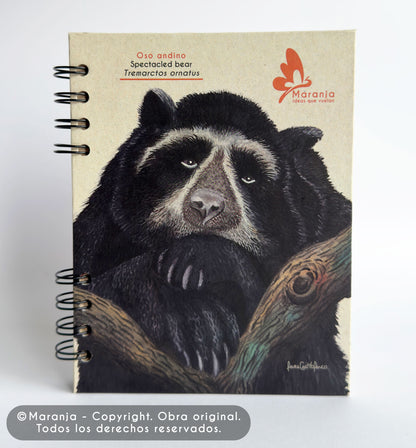 Agenda pequeña de Oso Andino + Papel plantable