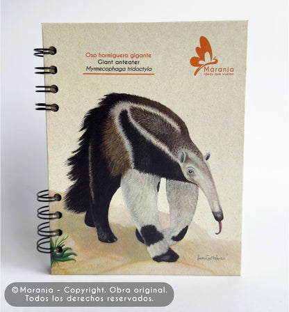 Agenda pequeña de Oso hormiguero + Papel plantable