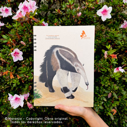 Cuaderno grande de Oso hormiguero + Papel plantable