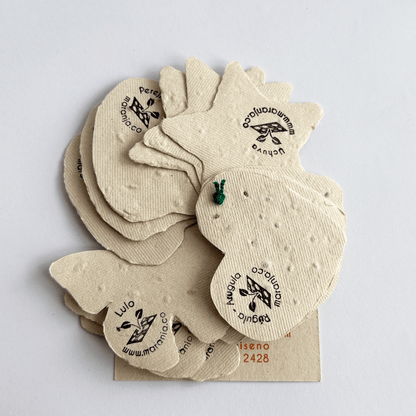 Papel plantable figuras x12 unds.