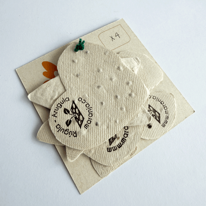 Papel plantable figuras x4 unds.