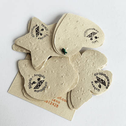 Papel plantable figuras x8 unds.