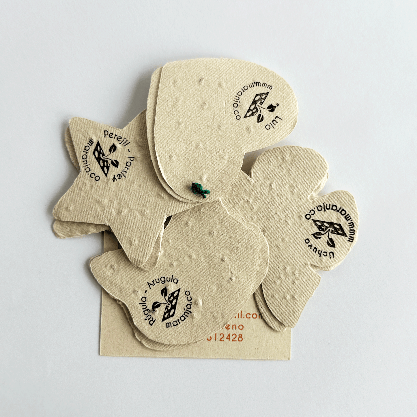 Papel plantable figuras x8 unds.