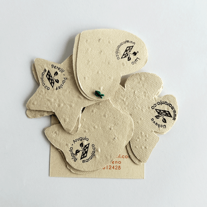 Papel plantable figuras x8 unds.