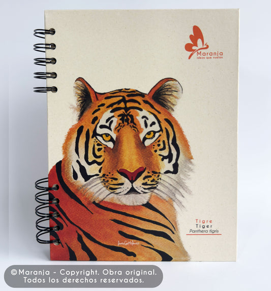 Agenda grande Tigre + Papel plantable