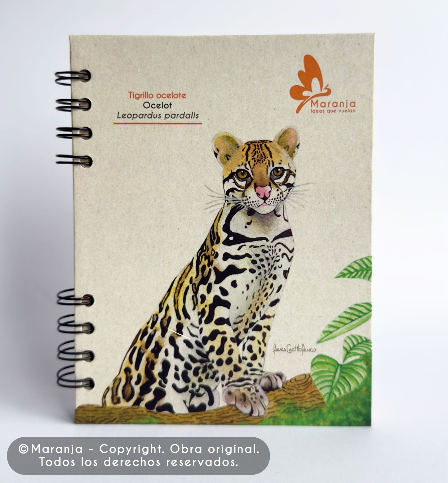 Agenda pequeña de Tigrillo + Papel plantable