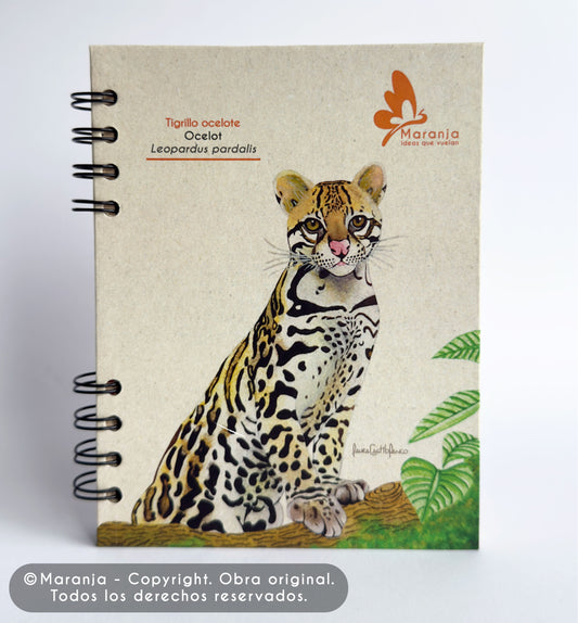 Agenda pequeña de Tigrillo + Papel plantable