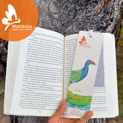 Separador de libros / Marcapáginas de Tingua azul