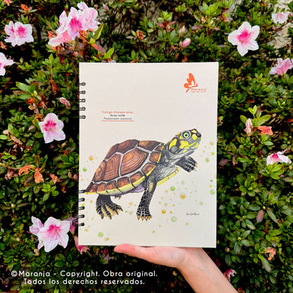 Cuaderno grande de Tortuga charapa + Papel plantable