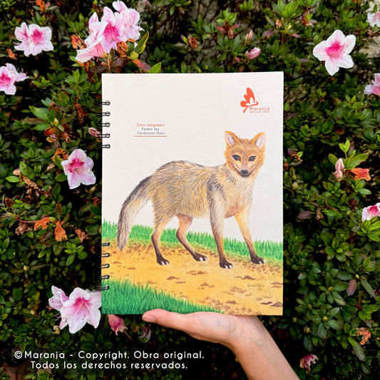 Cuaderno grande de Zorro cangrejero + Papel plantable
